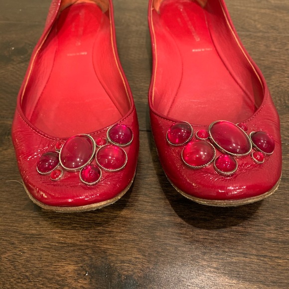 Sigerson Morrison Red Gem flats - Picture 2 of 4